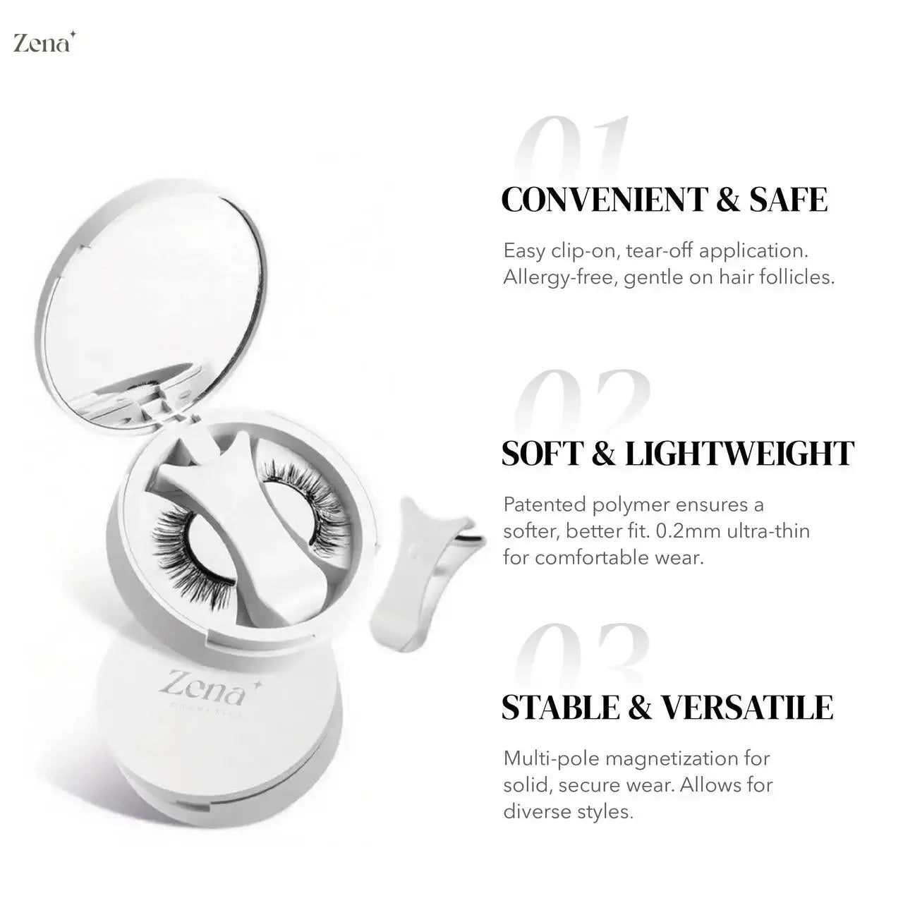 Classy Winged Magnetic False Lashes