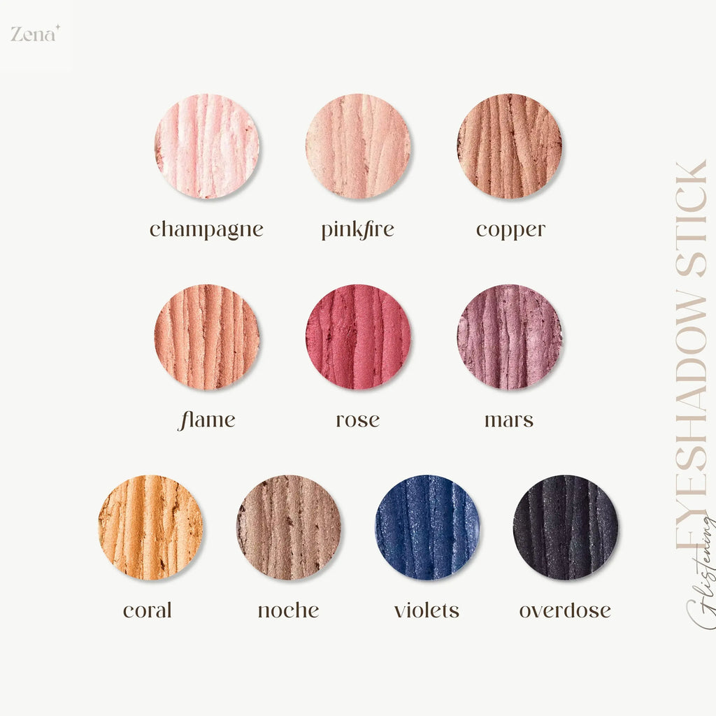 Dazzle Collection: 10-Piece Glitter Cream Eyeshadow Stick Set