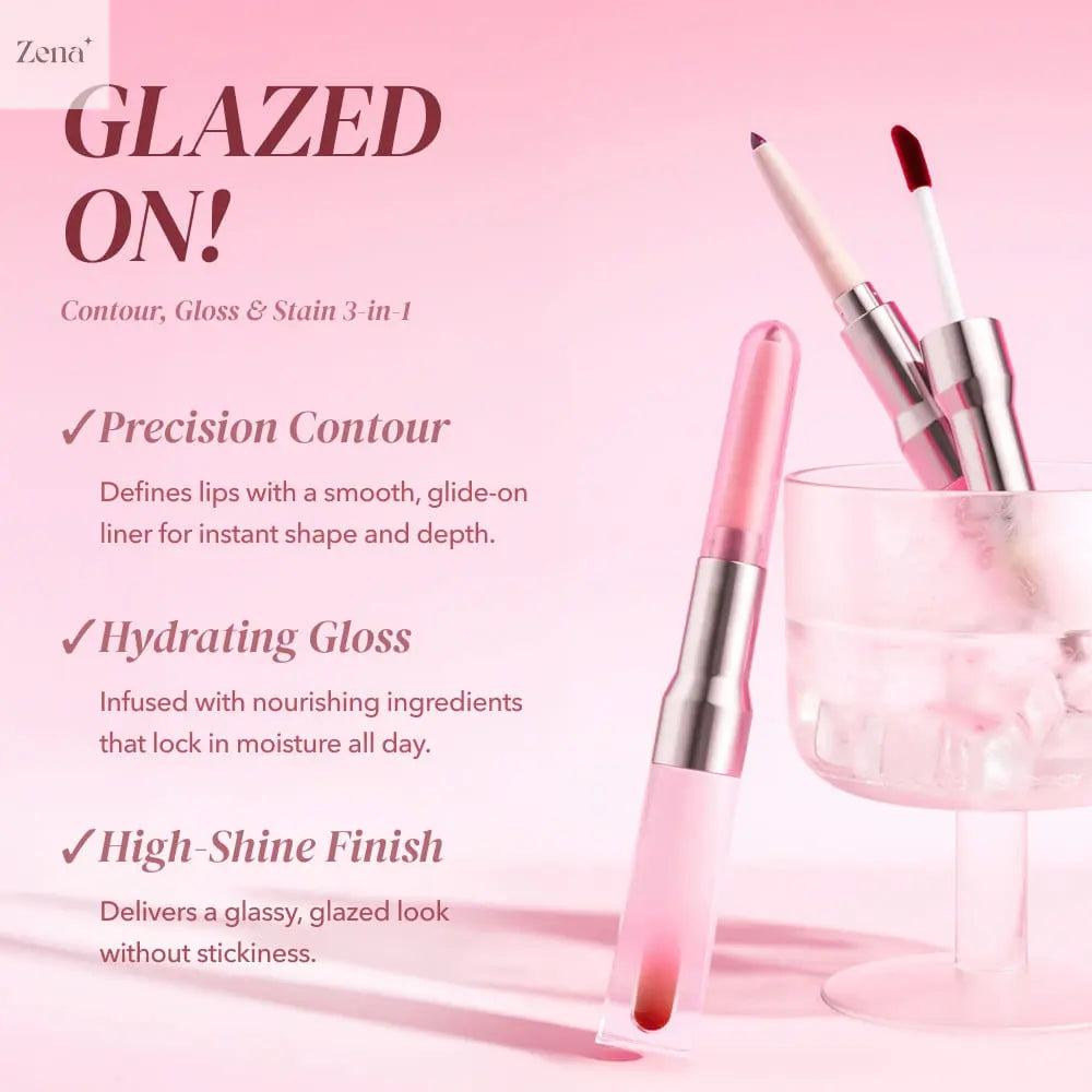 Glazed On Lip Contour & Gloss