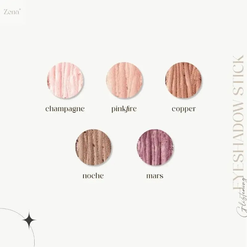 Glimmer & Glow: 5-Piece Glitter Cream Eyeshadow Stick Set